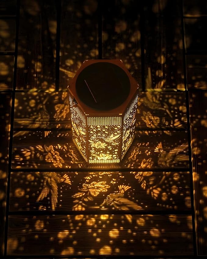 Hummingbird Solar Lantern Outdoor Waterproof - Birthday Gifts for Women Mom Grandma Men, Mothers Day Gifts, Solar Lights Outdoor Hanging Garden Decor for Outside, Patio, Yard, Lawn-VerdiqueGarden