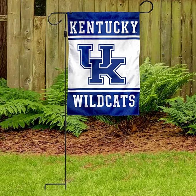 Kentucky Wildcats Garden Banner Flag with Flag Pole Stand Set-VerdiqueGarden