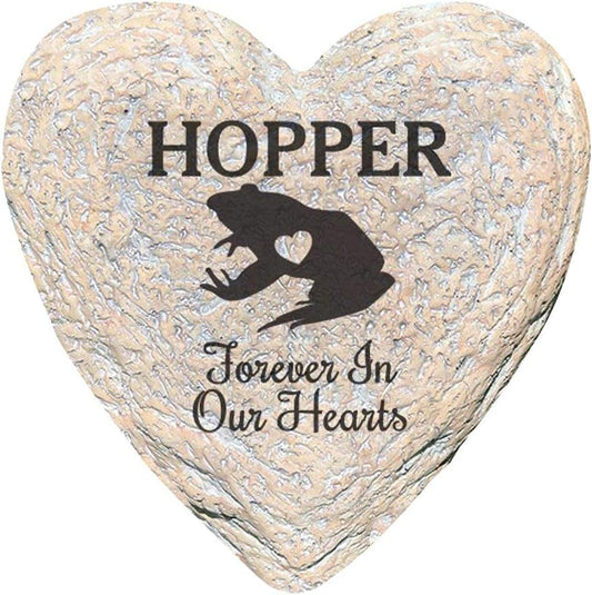 GiftsForYouNow Engraved Assorted Animals with Heart Memorial Heart Garden Stone, Frog Our-VerdiqueGarden