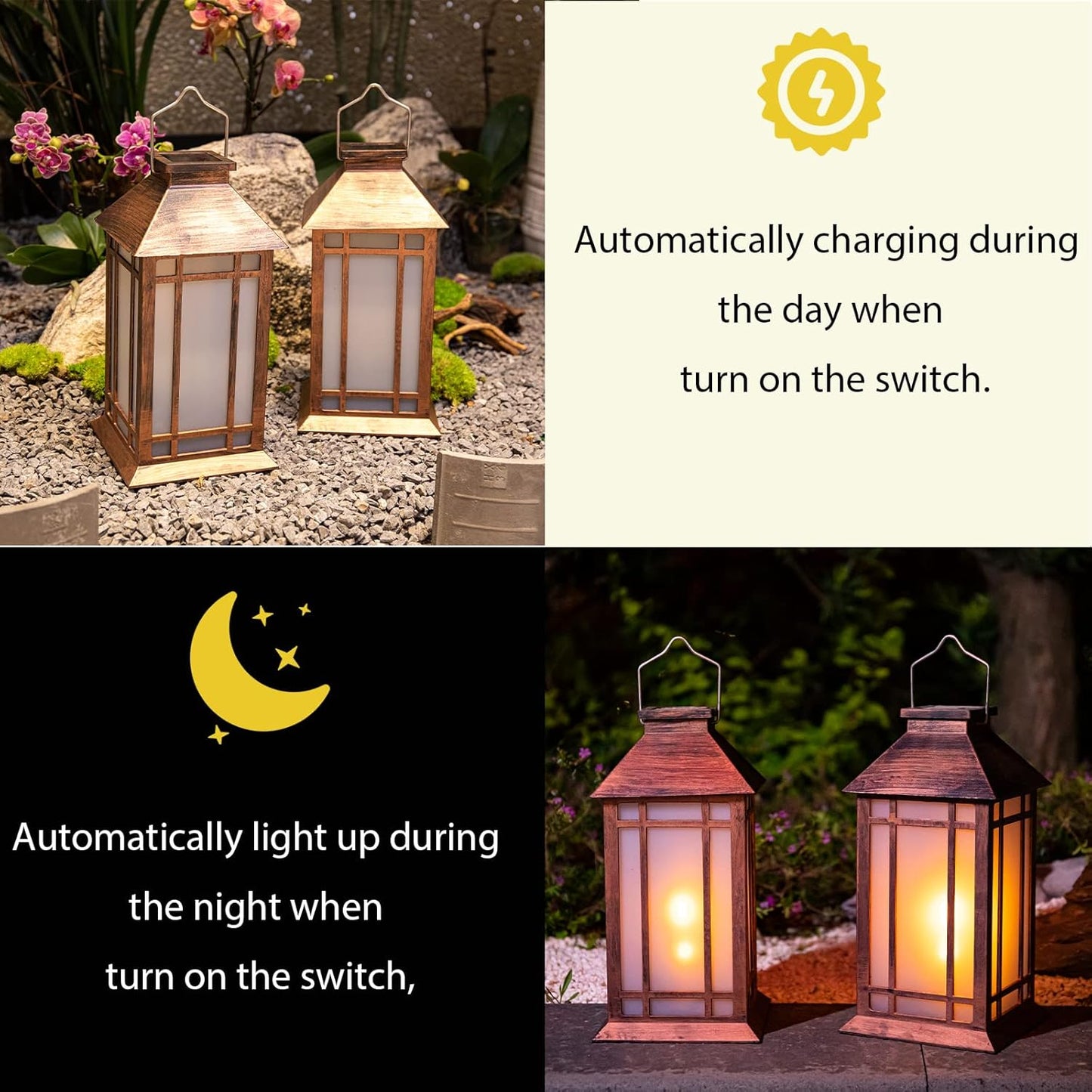 Afirst Solar Lantern Outdoor, Hanging Lights Decorative Outdoor Lighting Waterproof Umbrella Lights for Patio Garden, Table,Party Decor, 2 Pack-VerdiqueGarden
