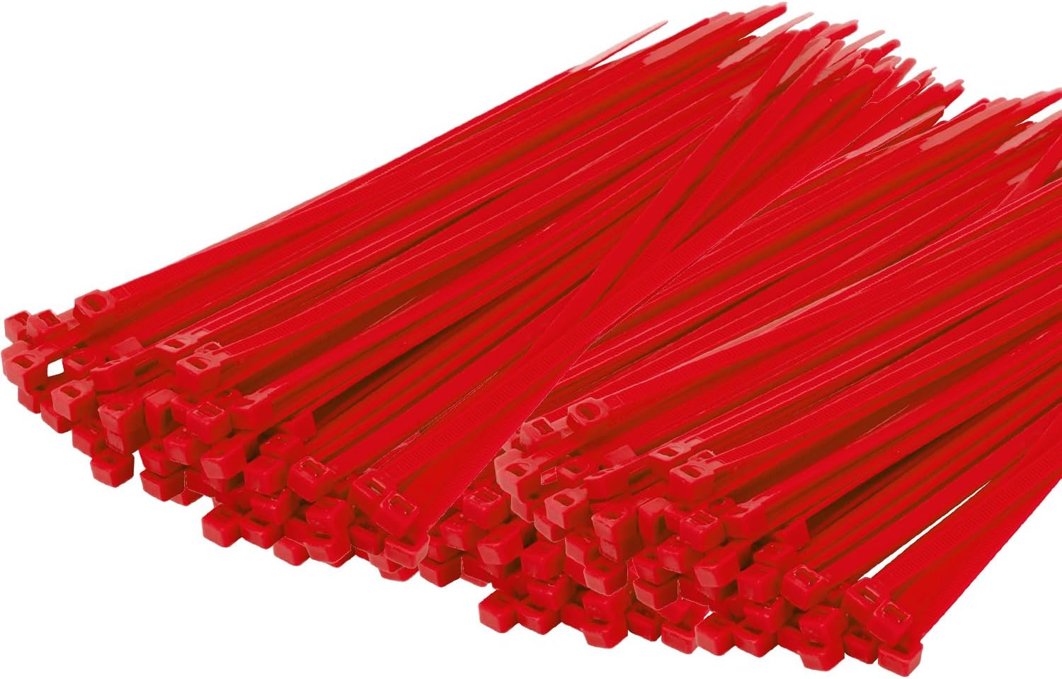 14 Inch Zip Ties Red 1000 PCS, 40 Lbs- Heavy Duty Tensile Strength, Nylon PA66 UV Resistant Cable Ties for Indoor and Outdoor Use - Ideal for object bundling and fastening-VerdiqueGarden