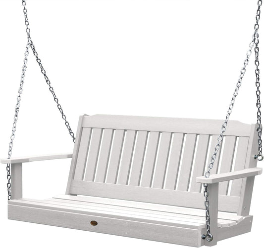 Highwood AD-PORL1-WHE Lehigh Porch Swing, 5 Feet, White-VerdiqueGarden
