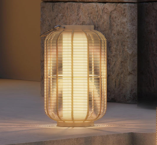 Solar Yard 1-Pack Outdoor Solar Lantern Lamp, Water-Resistant Boho Lights for Outside Hanging Lantern Table Lights Decoration for Garden, Patio, Porch, Trees, Pathway, Natural-VerdiqueGarden