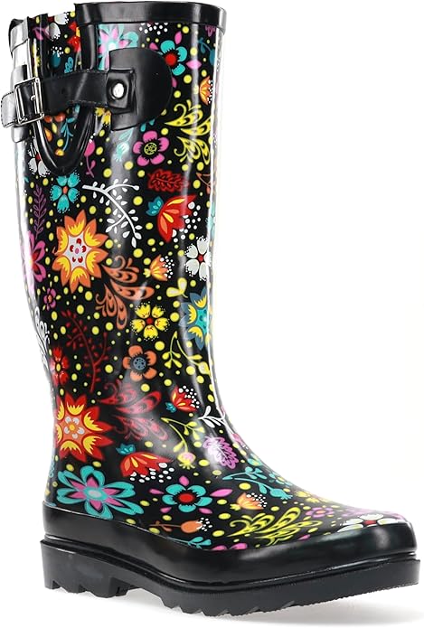 Western Chief Women's Tall Waterproof Rain Boot Outdoor Garden Shoes-VerdiqueGarden