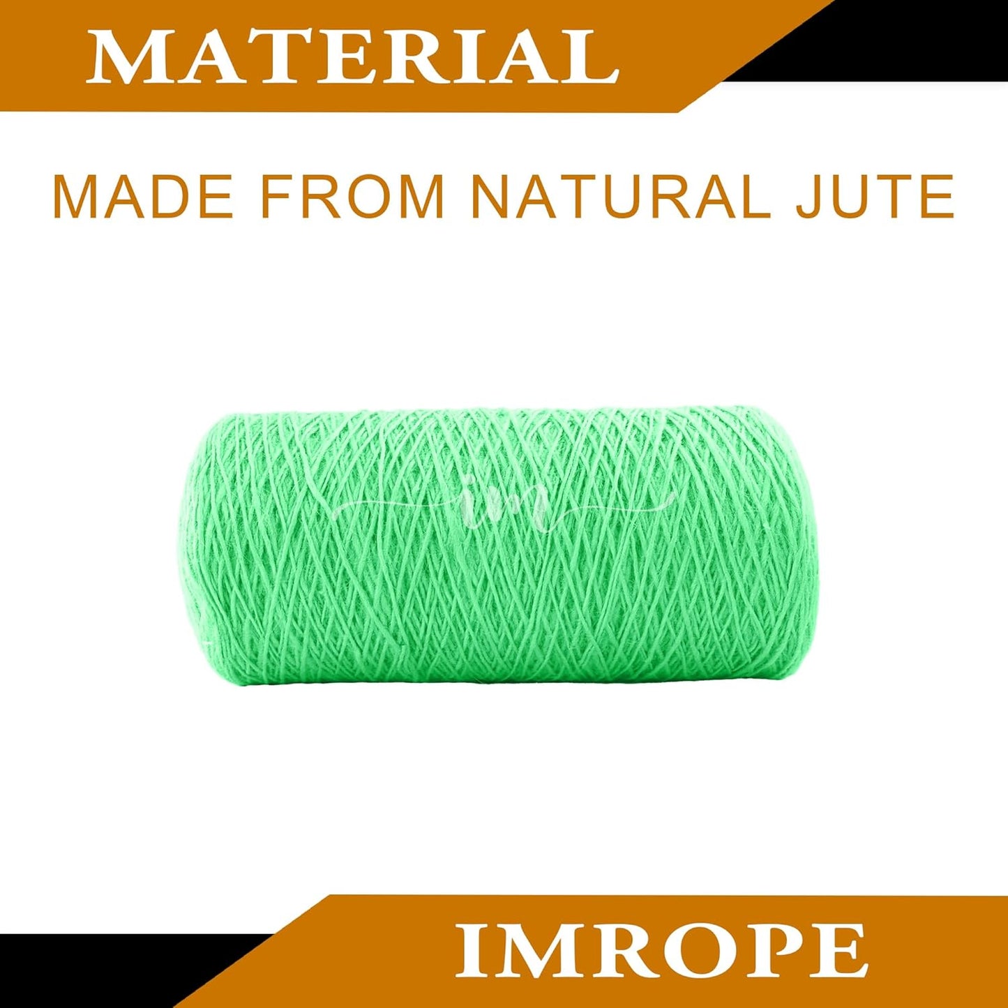 1mm x 1000 Feet Light Green Jute Rope, Twine for Gardening Tomato Climbing Plant Tie Floristry Crafts Gift Wrapping Packing Decor-VerdiqueGarden