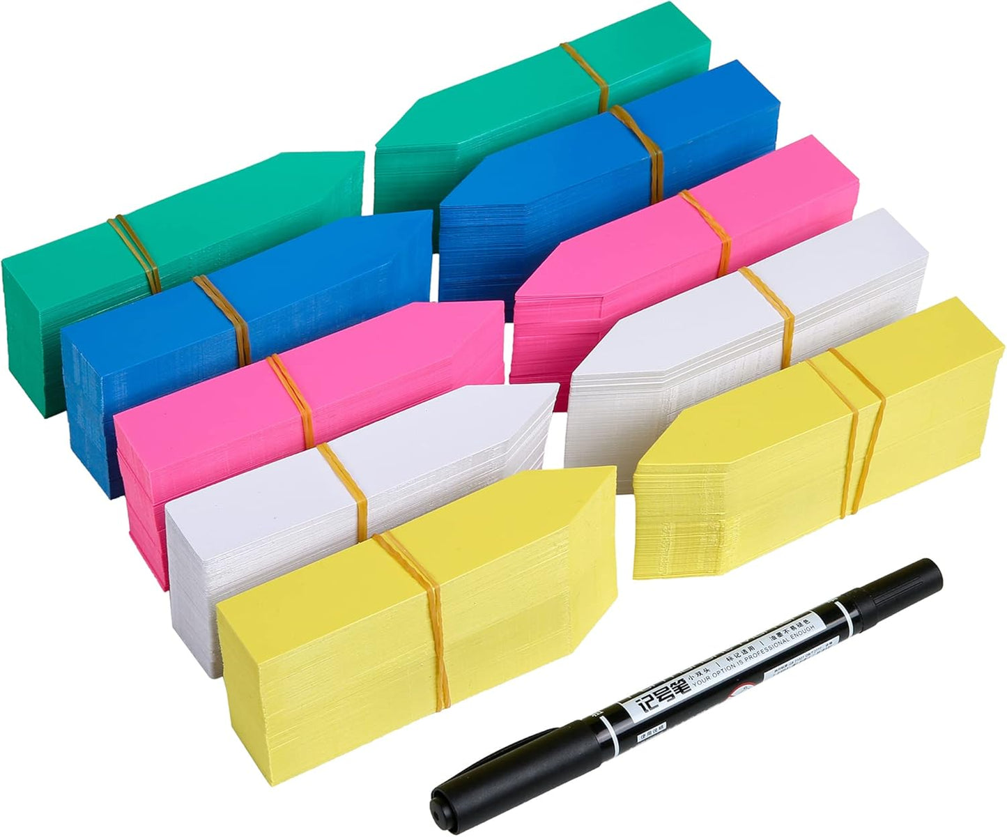 1000 Pcs Plant Tags, 4 Inch Plastic Garden Plant Pot Markers Waterproof Plant Labels, Multicolor-VerdiqueGarden