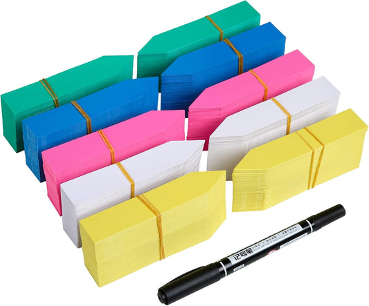 1000 Pcs Plant Tags, 4 Inch Plastic Garden Plant Pot Markers Waterproof Plant Labels, Multicolor-VerdiqueGarden