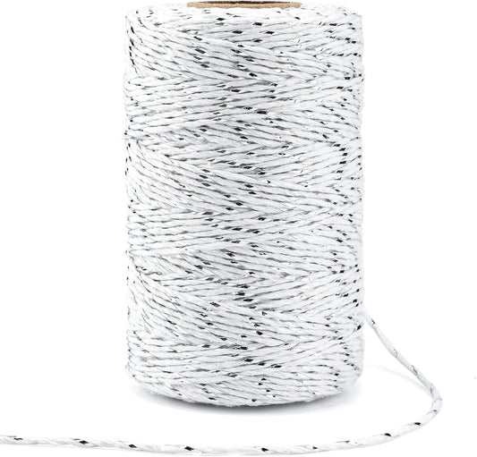 328 Feet Cotton Baker's Twine Gift Wrapping Holiday Twine Wedding Christmas String Cotton Cord Rope-VerdiqueGarden