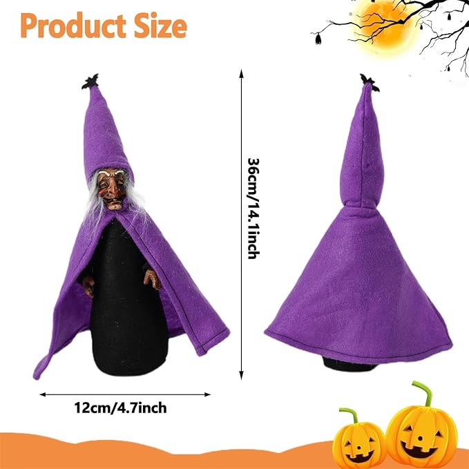 Halloween Decoration Solar Garden Statue Skeleton Spooky Hands Mummy Pumpkin Outdoor Figurines Lighted Lawn Yard Patio Porch Ornament Gift-VerdiqueGarden