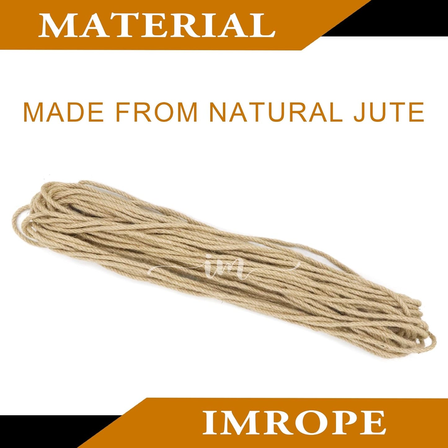 4mm x 400 Feet Natural Jute Rope, Twine for Gardening Tomato Climbing Plant Tie Floristry Crafts Gift Wrapping Packing Decor-VerdiqueGarden