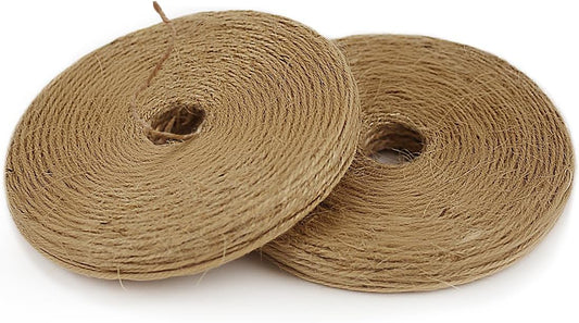 PerkHomy 800 Feet (2Pcs * 400Feet) Garden Twine Strong Natural Jute Long Brown Twine for Gardening Tomato Climbing Plant Tie Floristry Crafts Gift Wrapping Packing Decor-VerdiqueGarden