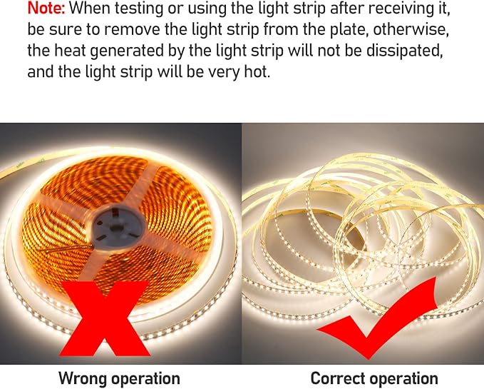 24V 65.6ft/20m LED Strip Light Natural White 4000K 2400LEDs High Brightness 12000LM SMD2835 Flexible No-Waterproof IP20 LED Tape for Kitchen Backyard Hallways Stairs Decoration(No Power Supply)-VerdiqueGarden