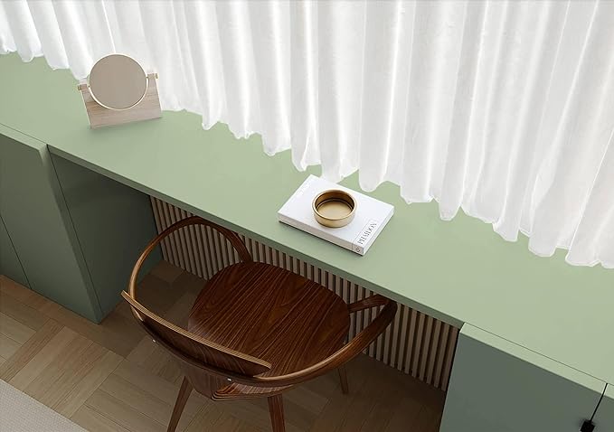 Dimoon 78.7''x17.3'' Green Skin Peel and Stick Wallpaper Contact Paper Modern Self Adhesive Wall Paper Removable Renter Friendly Textured Solid Color Vinyl Roll (78.7''x17.3'',Light Green Skin)-VerdiqueGarden