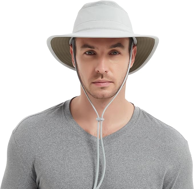 Cimarron Wide Brim Safari Sun Hat for Women & Men – UPF 50+ Outdoor Fishing Hat | Hiking, Running Travel Sun Protection Hat-VerdiqueGarden