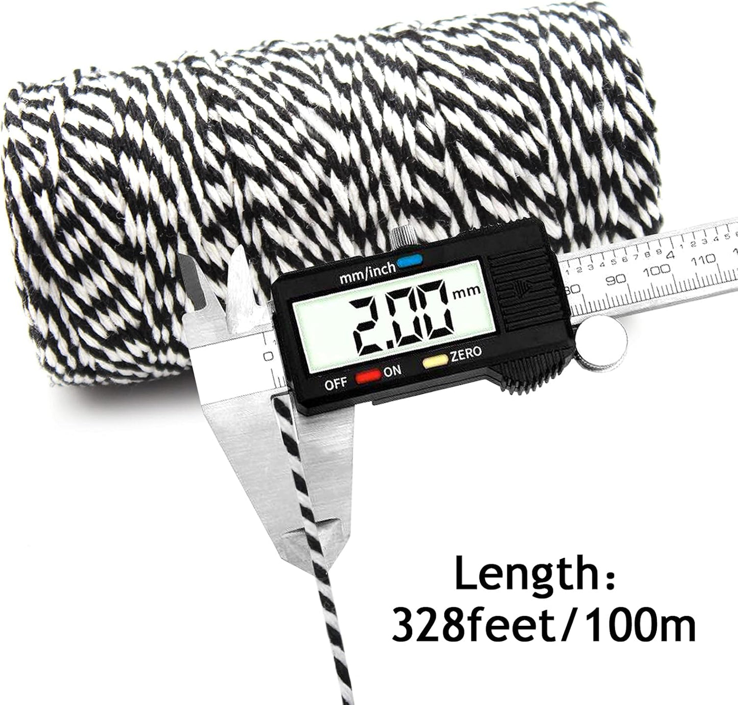 Anvin Cotton Twine - Natural Jute, Bakers & Butchers Twine, 984 Feet (Pack of 3, 10 Ply, 2mm Thick) for Arts, Crafts & Gardening-VerdiqueGarden