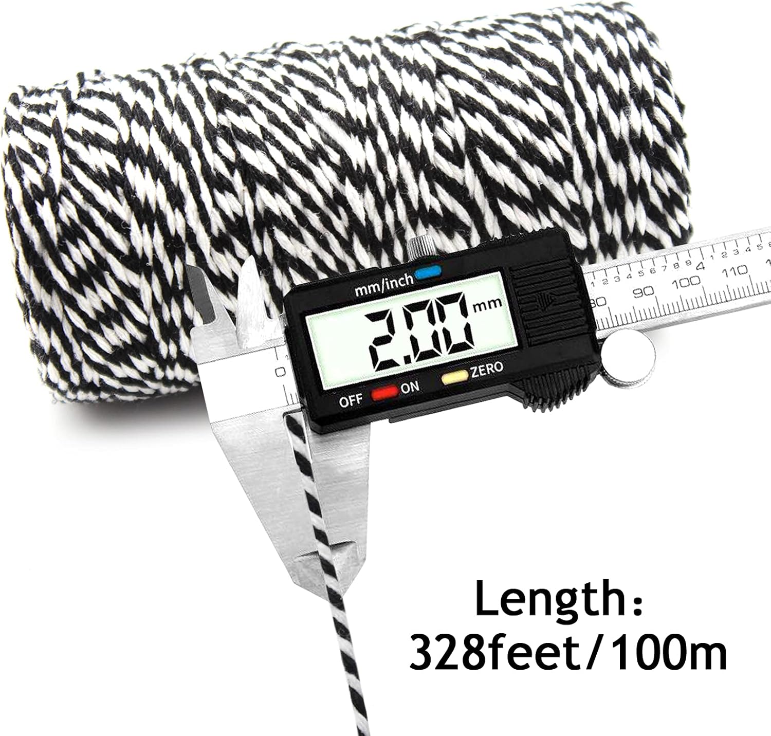 Anvin Cotton Twine - Natural Jute, Bakers & Butchers Twine, 984 Feet (Pack of 3, 10 Ply, 2mm Thick) for Arts, Crafts & Gardening-VerdiqueGarden