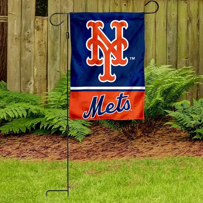 WinCraft Mets Garden Flag with Stand Holder Flagpole-VerdiqueGarden
