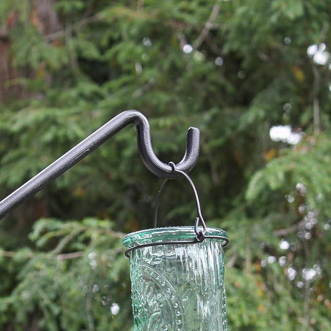 Achla Designs Deck Rail Shepherd's Pole, Angled (BGP-08), 7In-VerdiqueGarden