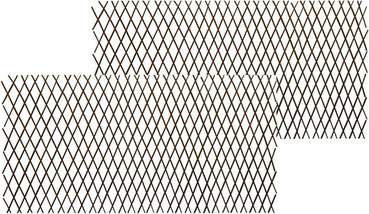 Natural Lattice Willow Trellis Fence for Climbing Plants,Expandable Garden Fence Wall Panel, Outdoor Decorative Wood Fence (2 Pieces)-VerdiqueGarden