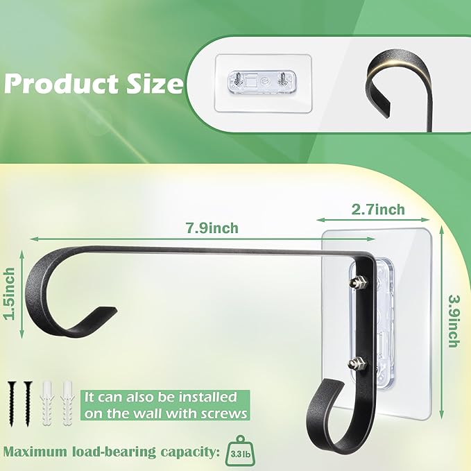 Bird Feeder Hanger Window Mount: Metal Hanging Bird Feeder 8Inch - Geometric Window Hummingbird Feeder - for Outside Decorative - 4pcs-VerdiqueGarden