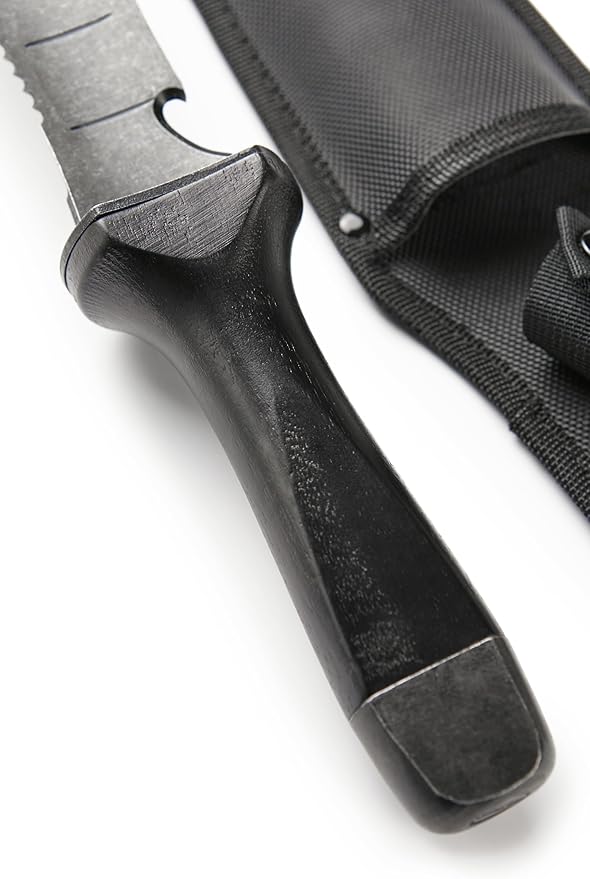 Hori Hori Garden Knife, Traditional Japanese Weeding Tool with ergonomic wooden handle. Hori garden tool with 7'inch blade with case. (Weeder blade)-VerdiqueGarden