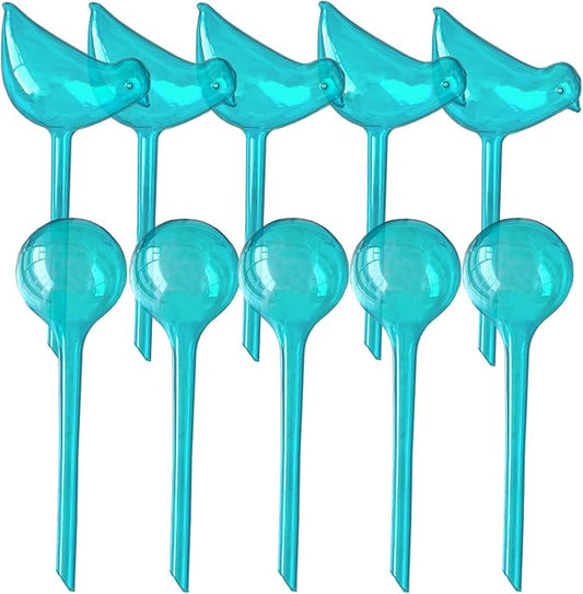 Plant Self Watering Globes - 10pcs Flower Self Watering Planter Insert, Plastic Self Watering Bulbs Auto for Plants, Garden Water Device Drippers System for Travel Business Trip Plant Self-Watering-VerdiqueGarden