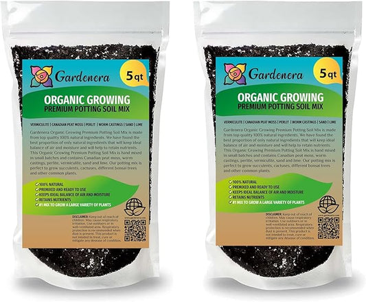 Organic Plant Medium - Cultivate Healthy and Lush Plants with This Blend - 10 QUARTS-VerdiqueGarden