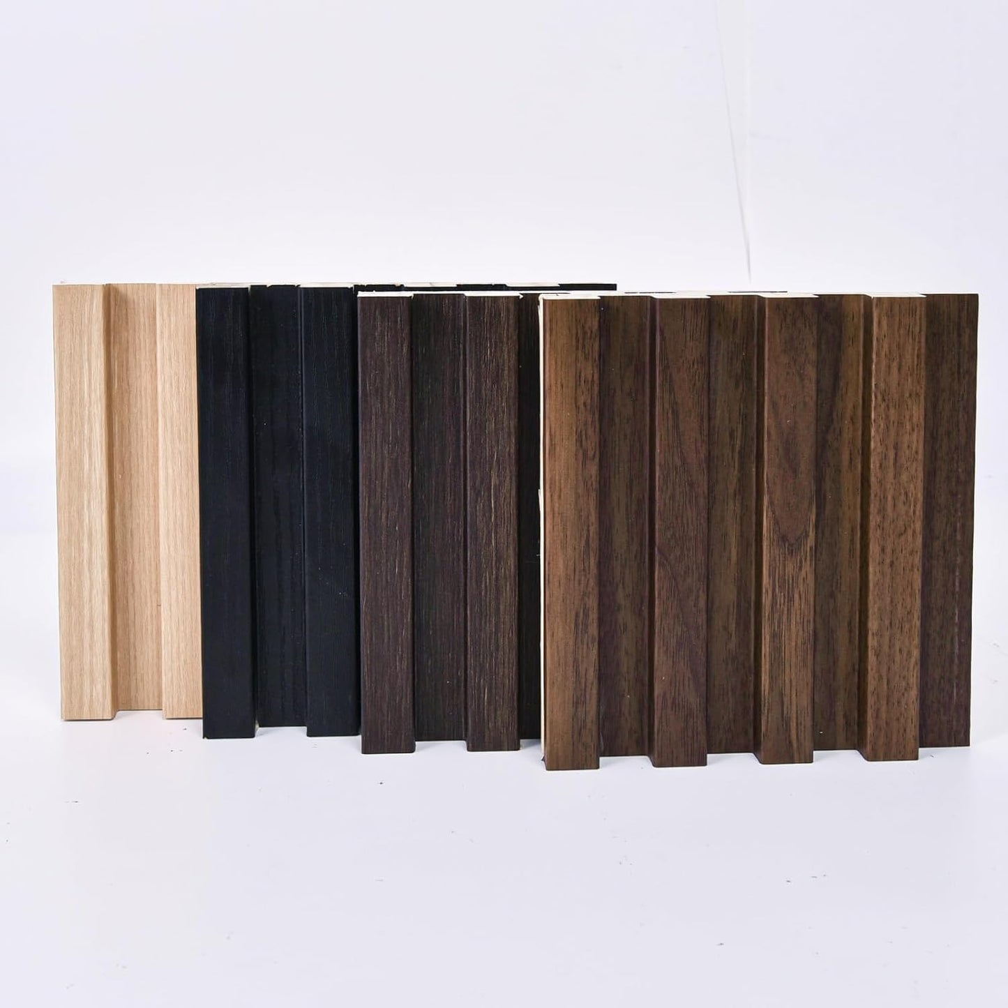 Art3d Slat Wood Wall Paneling for Interior and Ceiling Decoration - 4 Samples Pack, 6 x 5.7in.-VerdiqueGarden