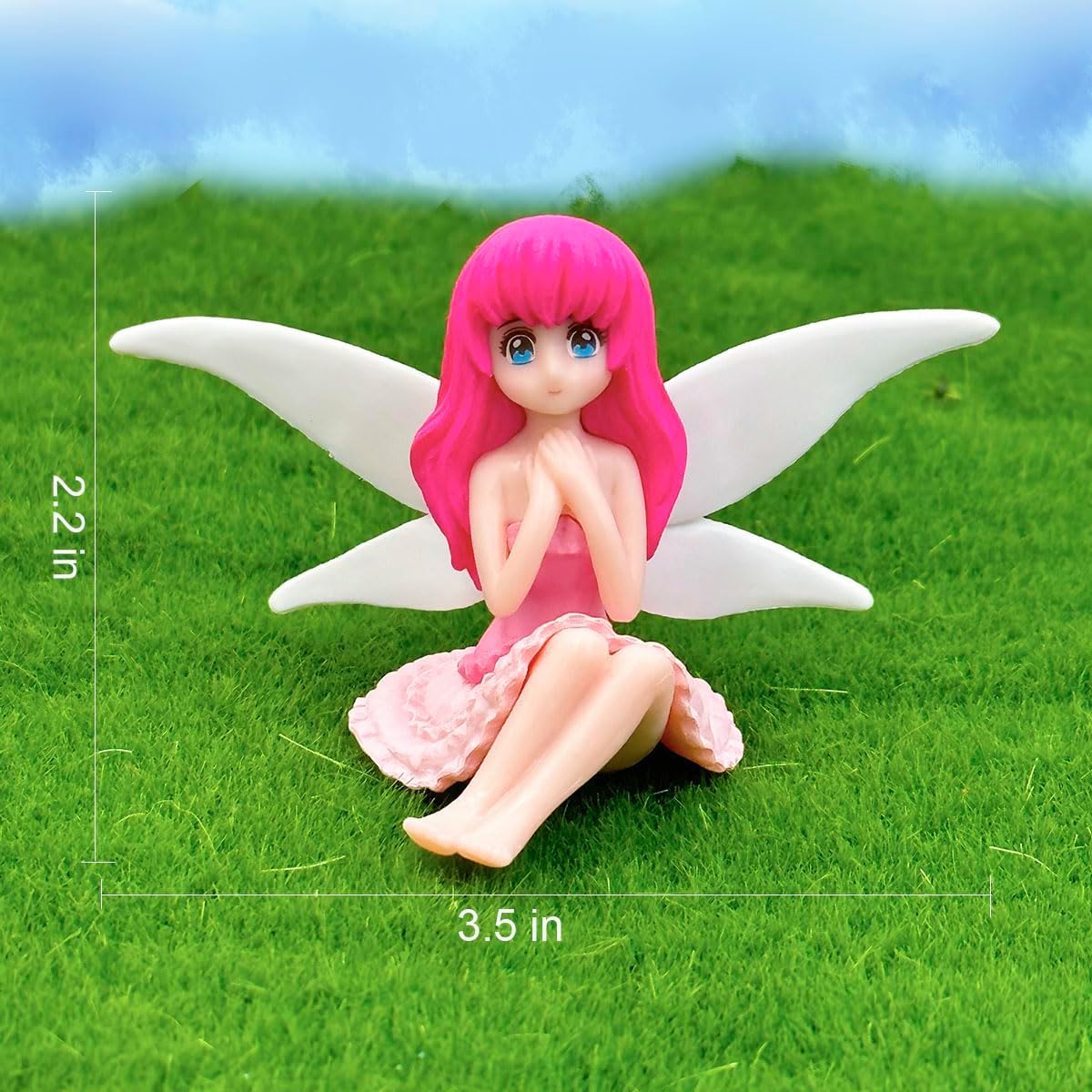 Suartus Miniature Fairy Figurines - 4Pcs Small Flower Fairies Ornaments Resin Mini Fairy Figurines Tiny Elf for DIY Fairy Garden Flower Pot Bonsai Micro Landscapes Craft Decoration Accessories-VerdiqueGarden