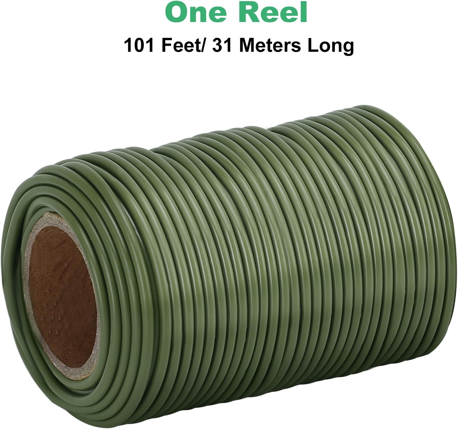 101 Feet Soft Plant Ties Dark Green Plant Twist Ties, Plant Ties for Support. Gardening Supplies for Plants Office Home Organization 3mm Diameter-VerdiqueGarden