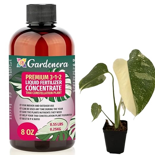 Premium Liquid Thai Constellation Plant Fertilizer - 3-1-2 Concentrate for Indoor Plants and Flowers by Gardenera | Organic Plant Food for Monstera Plants - 8oz-VerdiqueGarden