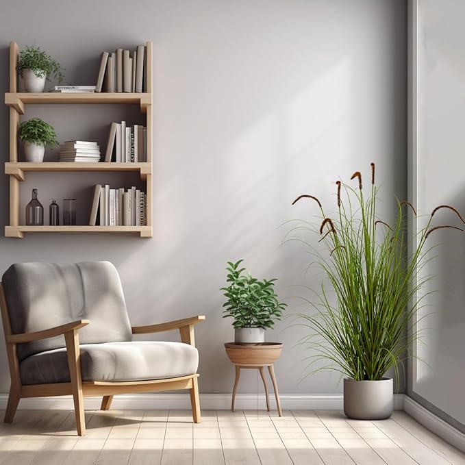 Artificial Plant 5ft(2pack) Tall Artificial Grass Plant,Faux Plants Indoor Home Decorative Artificial Plants & Flowers in Pot Fake Plant, House Plant Indoor-VerdiqueGarden