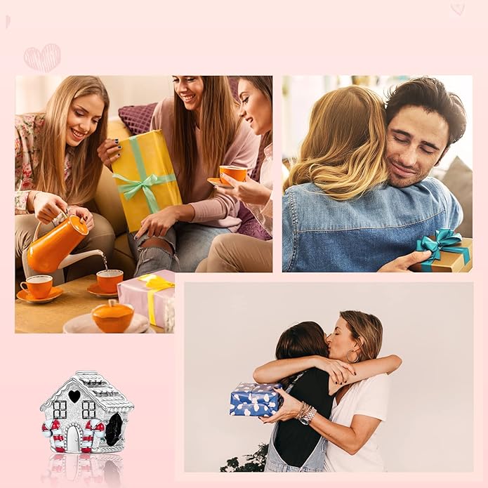 MITSOKU 925 Sterling Silver Charms for Bracelets Necklaces Animal prototype Pendant Safety Chain Dangle Pendants Beads Christmas Day Charms Jewelry Gift for Women