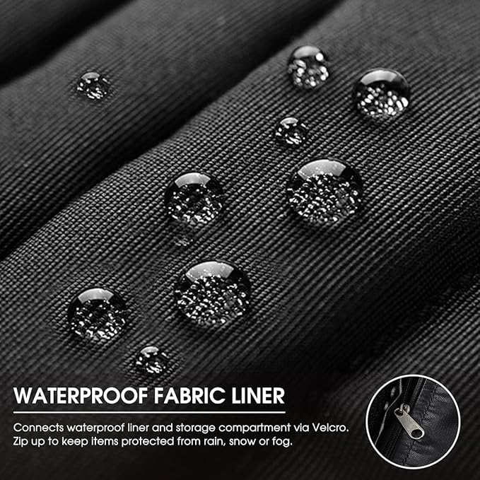 Outdoor 170 Gallon Water-Resistant Wicker Storage Box with Wheels, PE Rattan Deck Box with Waterproof Liner for Outside, Patio Storage Container with Hinged Lid, Horizontal Bin, Brown-VerdiqueGarden