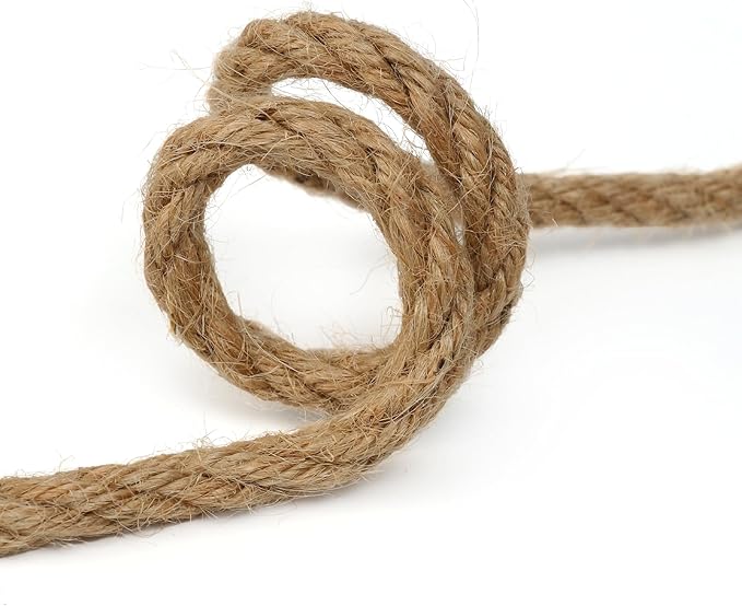 Natural Jute Twine,164 Feet 8mm inch Hemp Twine Rope for Gift Wrapping Craft Plant Garden Christmas Handmade Arts Decoration Packing String Home Decor-VerdiqueGarden