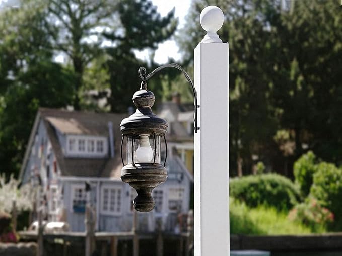 4 Pack Heavy Duty Plant Hanger Bracket, 16Inch Hanging Brackets for Plants Outdoor and Indoor, 80lbs Holding Capacity Metal Plant Wall Hooks, Black Hanging Plant Brackets for Flower Wind Bird Feeder-VerdiqueGarden