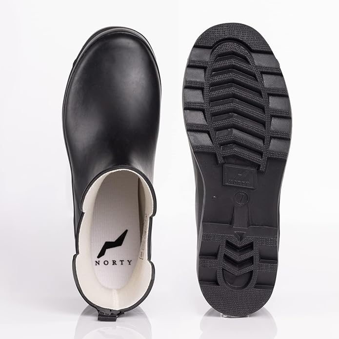 NORTY - Womens Ankle Rain Boots - Ladies Waterproof Winter Spring Garden Boot runs ½ size large-VerdiqueGarden