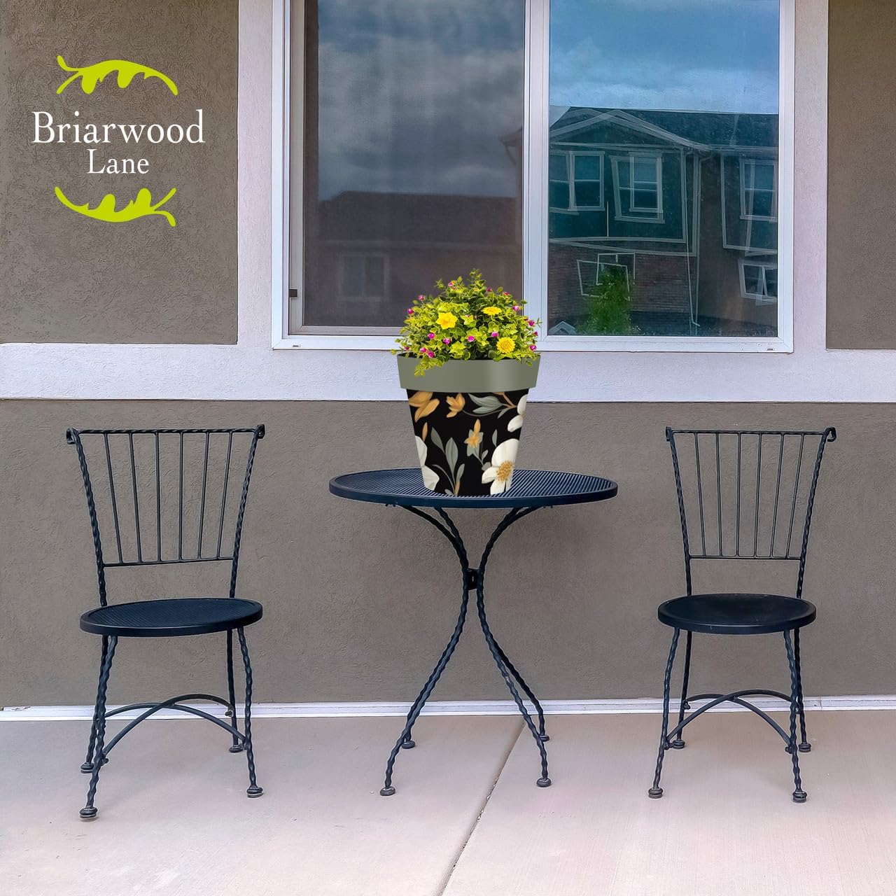 Briarwood Lane Elegant Flowers Medium Planter-VerdiqueGarden