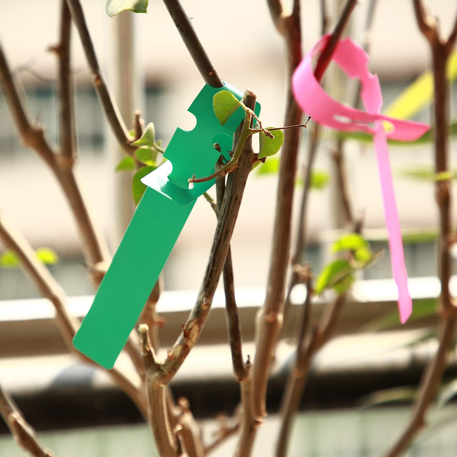 KINJOEK 600 PCS 6 Colors Plant Labels, PVC Plant Tags for Garden Adjustable Waterproof Plant Tags-VerdiqueGarden