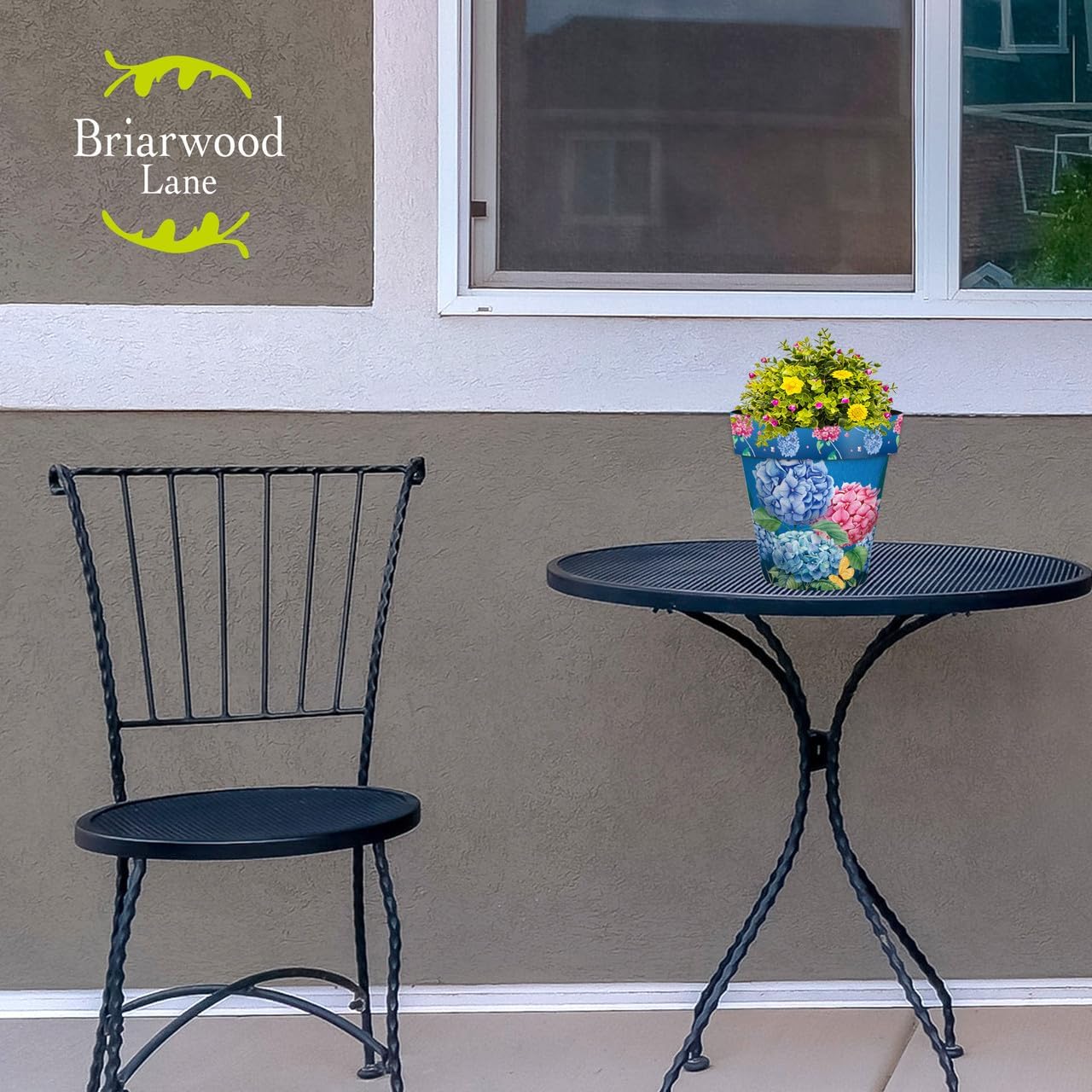 Briarwood Lane Colorful Hydrangeas Small Planter-VerdiqueGarden