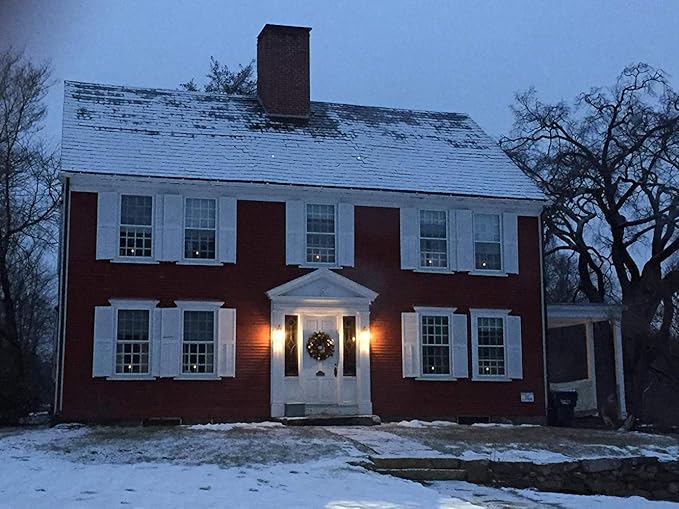 DRomance 9" Flameless Window Taper Candles Battery Operated with 8-Key Remote and Timer, 8 Pack White Christmas Holdiay Window Candles with Silver Holders, Suction Cups and AA Batteries Included-VerdiqueGarden