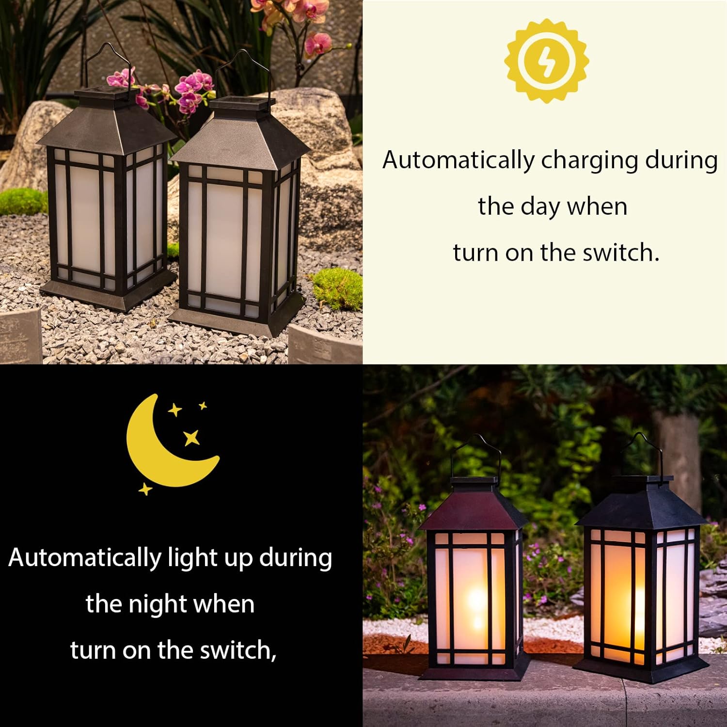Afirst Solar Lantern Outdoor, Hanging Lights Decorative Outdoor Lighting Waterproof Umbrella Lights for Patio Garden, Table,Party Decor, 2 Pack-VerdiqueGarden
