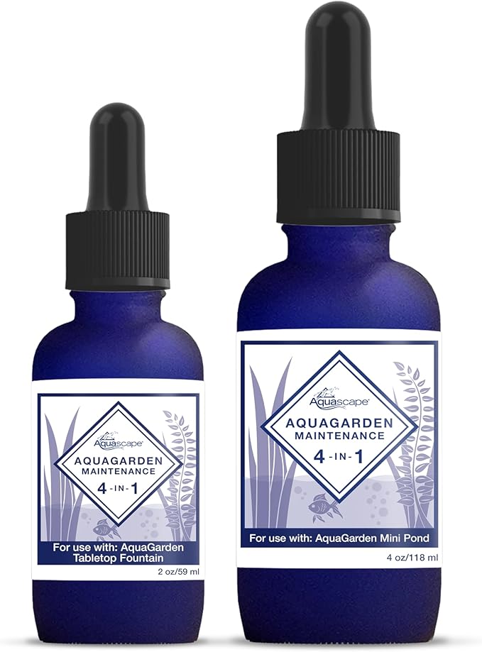 Aquascape AquaGarden Pond and Fountain Maintenance Water Treatment, 4-in-1, 4 oz, 96098-VerdiqueGarden
