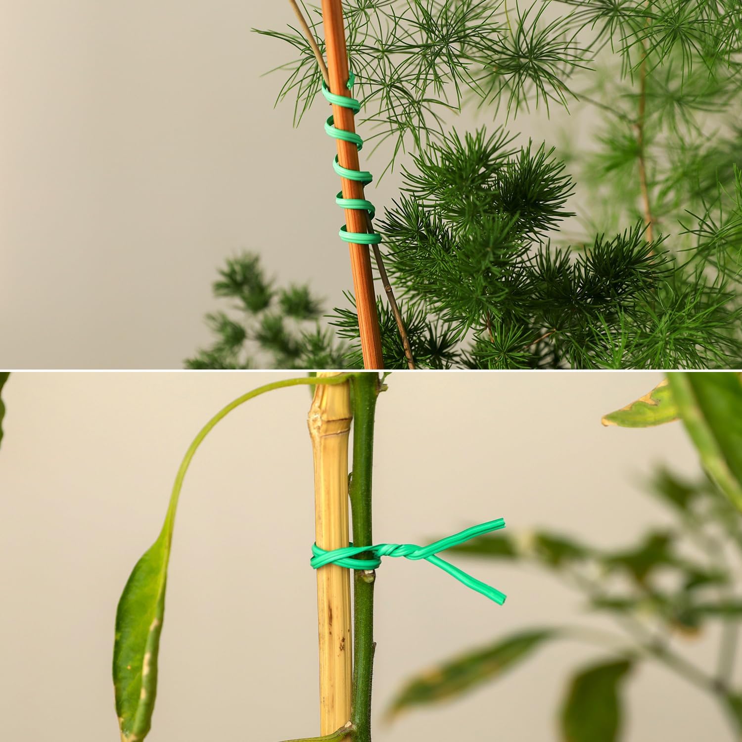 300 Pcs 6 inch Green Plastic Twist Ties, Cable Ties, for Bags, Gardening Tools-VerdiqueGarden