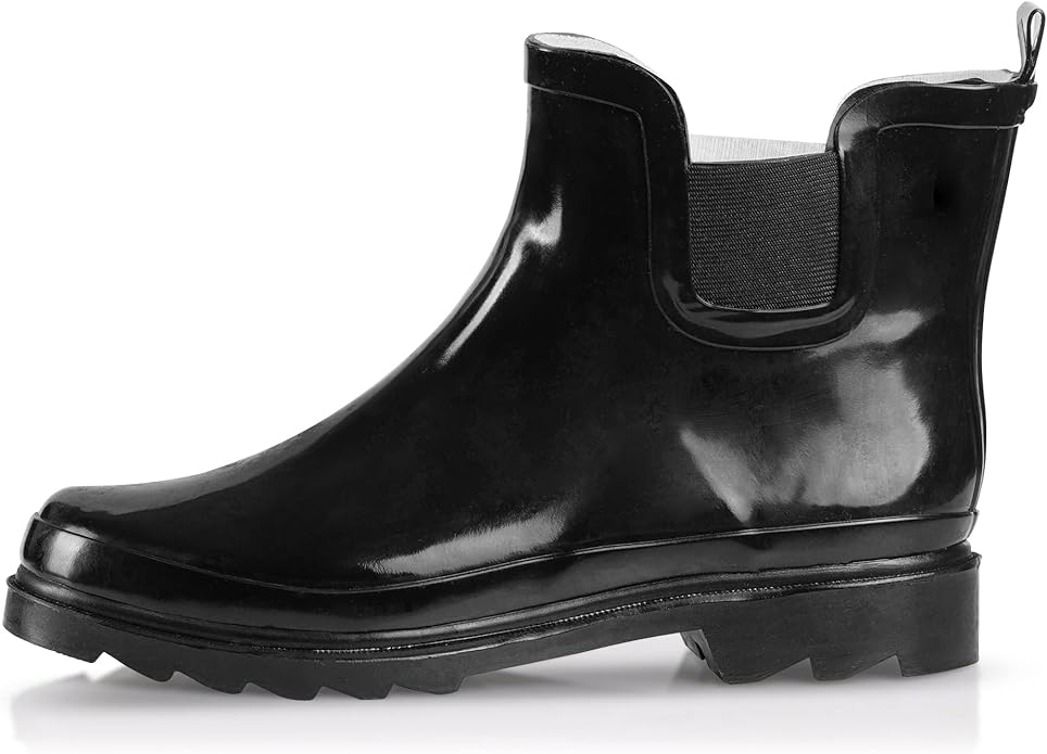 NORTY - Womens Ankle Rain Boots - Ladies Waterproof Winter Spring Garden Boot runs ½ size large-VerdiqueGarden