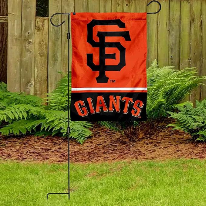 WinCraft Giants Garden Flag with Stand Holder Flagpole-VerdiqueGarden