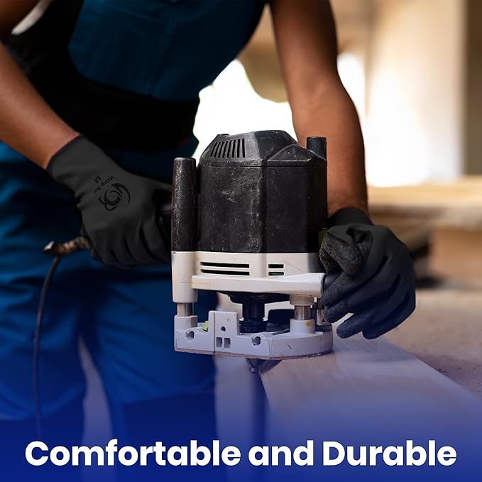 10 OR 20 Pairs Work Gloves–Heavy Duty Rubber Coated Safety Work Gloves–Multipurpose Gloves-VerdiqueGarden