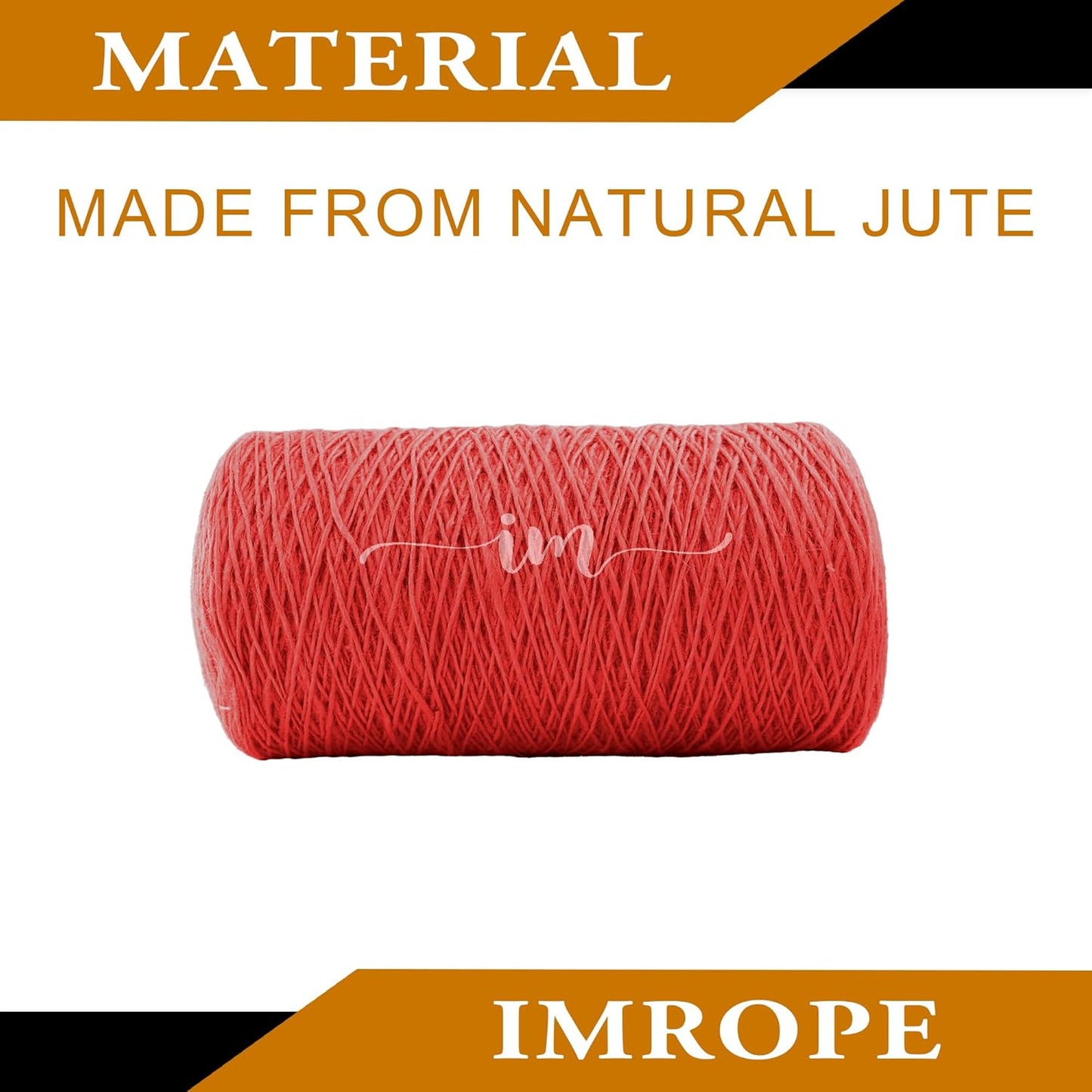 1mm x 1000 Feet Red Jute Rope, Twine for Gardening Tomato Climbing Plant Tie Floristry Crafts Gift Wrapping Packing Decor-VerdiqueGarden