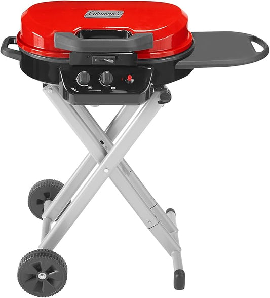 Coleman RoadTrip 225 Portable Propane Grill, 2-Burner Gas Grill with Matchless Ignition & Adjustable Temperature Control, 11,000 BTUs of Power for Grilling, Tailgating, Camping, BBQ, & More-VerdiqueGarden
