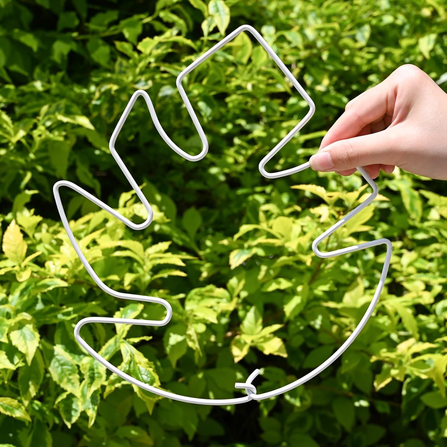 5PCS Monstera Plant Stem Support White - 11x9.4 inches, Durable Adjustable Leaf Supports for Indoor Plants, Fishbone Cactus Stake Holder for Garden Stability-VerdiqueGarden